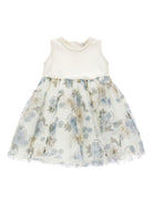 Abito per neonata Monnalisa multicolore con stampa a fiori - Rubino Kids