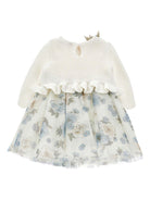 Abito per neonata Monnalisa multicolore con stampa a fiori - Rubino Kids