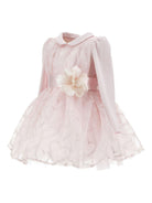 Abito per neonata Monnalisa rosa con motivo a cuori - Rubino Kids