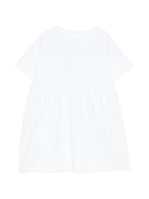 Abito per neonata Moschino Kids bianco con dettaglio orsetto - Rubino Kids