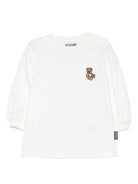 Abito per neonata Moschino Kids bianco con maniche a sbuffo - Rubino Kids