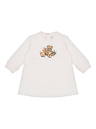 Abito per neonata Moschino Kids bianco con stampa animali - Rubino Kids