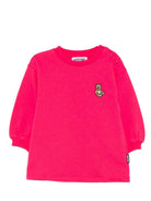 Abito per neonata Moschino Kids fucsia con maniche a sbuffo - Rubino Kids