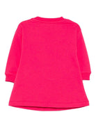 Abito per neonata Moschino Kids fucsia con stampa Teddy Bear - Rubino Kids