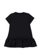 Abito per neonata Moschino Kids nero con stampa Teddy Bear - Rubino Kids