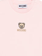 Abito per neonata Moschino Kids rosa con scollo rotondo - Rubino Kids