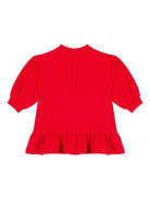 Abito per neonata Moschino Kids rosso con logo Teddy Bear - Rubino Kids