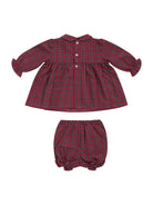 Abito per neonata Pepecè rosso con colletto alla Peter Pan - Rubino Kids