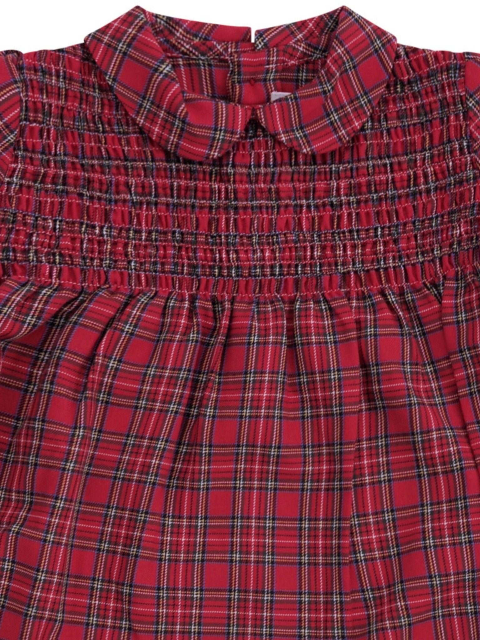 Abito per neonata Pepecè rosso con colletto alla Peter Pan - Rubino Kids