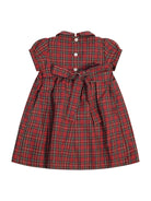Abito per neonata Pepecè rosso con motivo scozzese - Rubino Kids