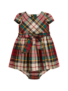 Abito per neonata Polo Ralph Lauren Kids rosso con motivo tartan - Rubino Kids