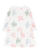Abito per neonata Stella McCartney Kids bianco con gonna svasata - Rubino Kids