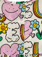 Abito per neonata Stella McCartney Kids bianco con stampa grafica all - over - Rubino Kids