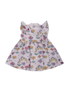 Abito per neonata Stella McCartney Kids bianco con stampa grafica all - over - Rubino Kids