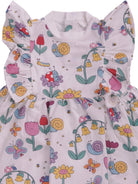 Abito per neonata Stella McCartney Kids bianco con stampa grafica all - over - Rubino Kids