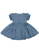 Abito per neonata Stella McCartney Kids denim con motivo coccinelle - Rubino Kids