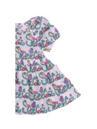 Abito per neonata Stella McCartney Kids multicolore con stampa logo all - over - Rubino Kids