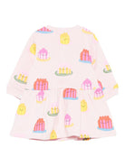 Abito per neonata Stella McCartney Kids rosa con gonna svasata - Rubino Kids