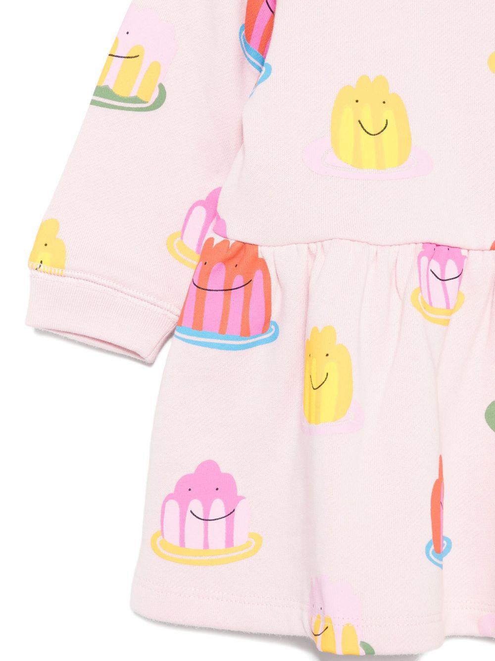 Abito per neonata Stella McCartney Kids rosa con gonna svasata - Rubino Kids