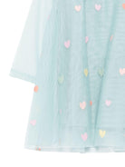 Abito per neonata Stella McCartney Kids verde con decorazioni e tulle - Rubino Kids