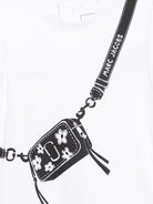 Abito per neonata The Marc Jacobs Kids bianco con maniche a ruches - Rubino Kids