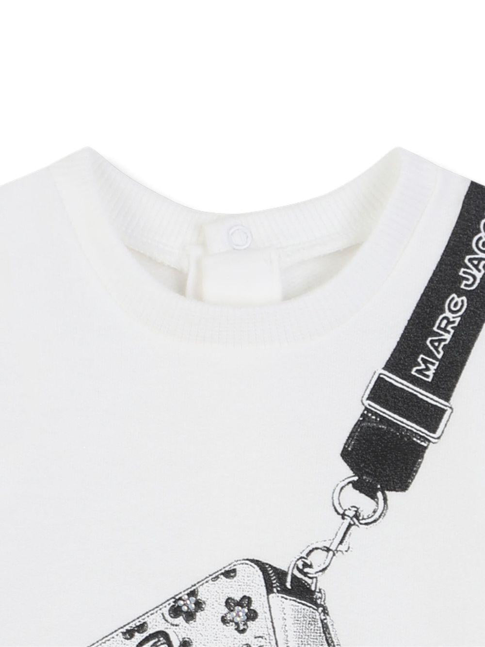 Abito per neonata The Marc Jacobs Kids bianco con stampa grafica - Rubino Kids