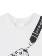 Abito per neonata The Marc Jacobs Kids bianco con stampa grafica - Rubino Kids