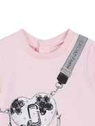 Abito per neonata The Marc Jacobs Kids rosa con stampa con cuore - Rubino Kids