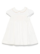 Abito per neonata Versace Kids bianco con chiusura posteriore con bottone - Rubino Kids