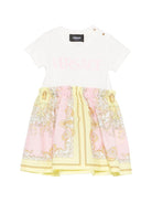 Abito per neonata Versace Kids multicolore con motivo barocco - Rubino Kids