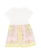 Abito per neonata Versace Kids multicolore con motivo barocco - Rubino Kids