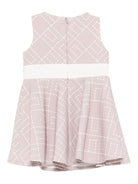 Abito svasato per neonata Elisabetta Franchi La Mia Bambina rosa con stampa - Rubino Kids