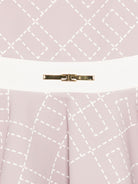 Abito svasato per neonata Elisabetta Franchi La Mia Bambina rosa con stampa - Rubino Kids