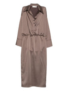 Abito Uriele per donna THE M marrone con colletto classico - Rubino Kids