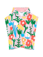 Accappatoio per bambina Stella McCartney Kids rosa con stampa floreale all - over - Rubino Kids