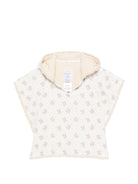 Accappatoio per neonata Louise Misha Kids bianco con stampa a fiori all - over - Rubino Kids