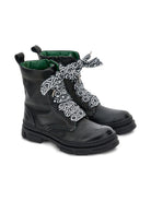 Anfibi per bambina Monnalisa neri con suola chunky - Rubino Kids