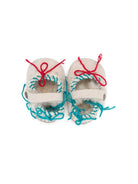 Ballerine con applicazione per neonata Mou Kids bianco con design slip - on - Rubino Kids