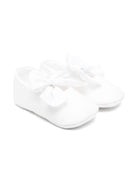 Ballerine con logo per neonato Il Gufo bianco con suola piatta - Rubino Kids