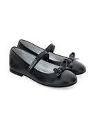 Ballerine Mary Jane per bambina Monnalisa nere con fiocco - Rubino Kids