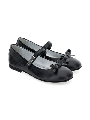 Ballerine Mary Jane per bambina Monnalisa nere con fiocco