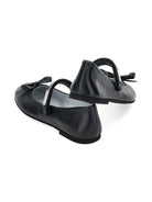 Ballerine Mary Jane per bambina Monnalisa nere con fiocco - Rubino Kids