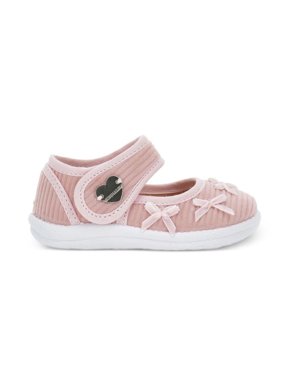 Ballerine Mary Jane per neonata Monnalisa rosa con fiocco - Rubino Kids