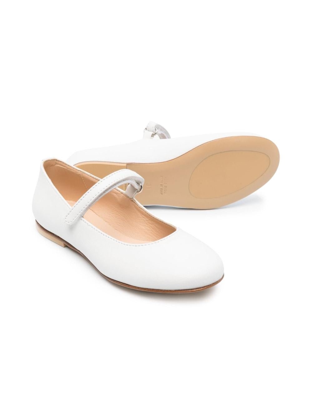 Ballerine per bambina Andrea Montelpare bianco in pelle - Rubino Kids