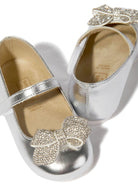 Ballerine per bambina BabyWalker argento con strass - Rubino Kids