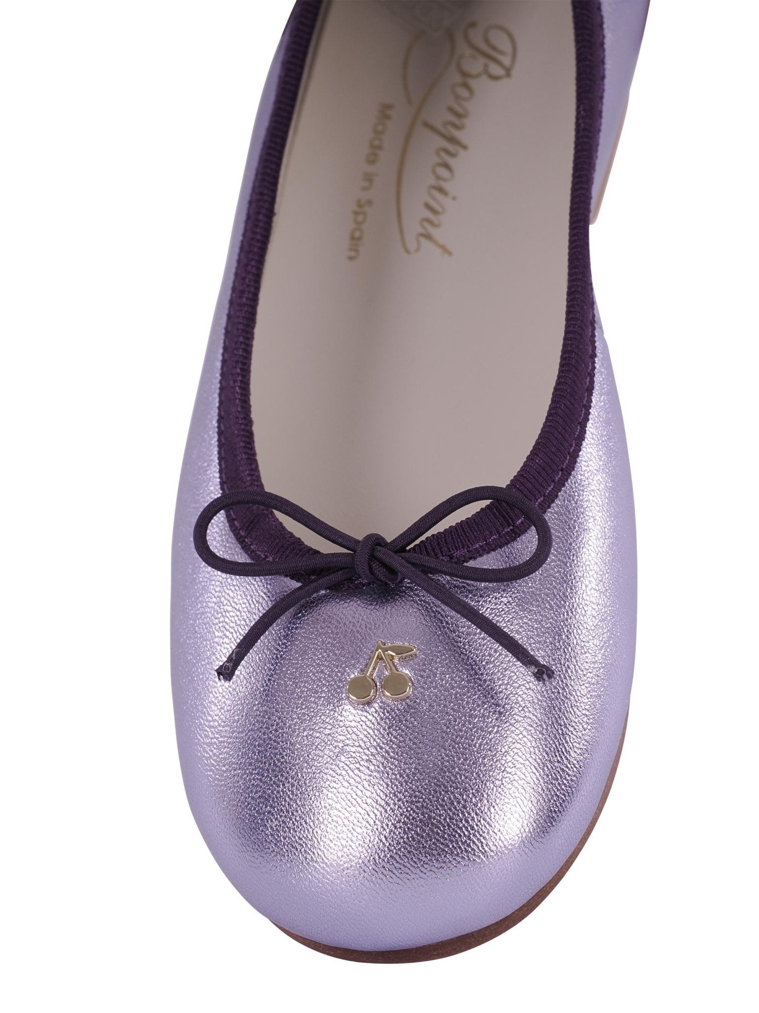 Ballerine per bambina Bonpoint lilla con fiocco - Rubino Kids