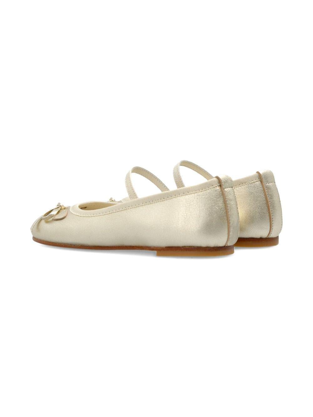Ballerine per bambina Bonpoint oro con effetto metallizzato - Rubino Kids
