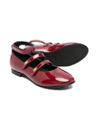 Ballerine per bambina Elisabetta Franchi La Mia Bambina rosse con cinturino alla caviglia - Rubino Kids