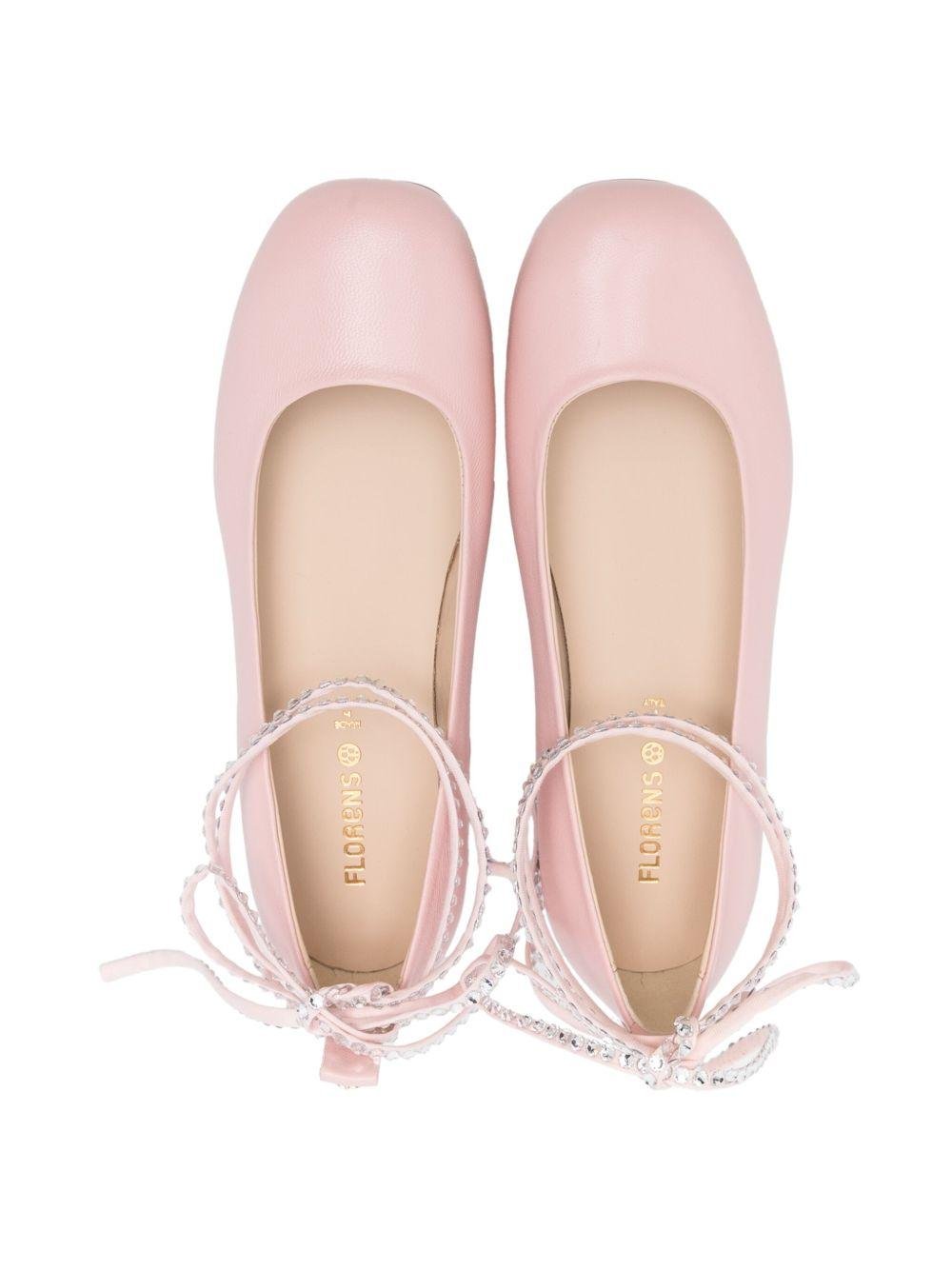 Ballerine per bambina Florens rosa con strass - Rubino Kids