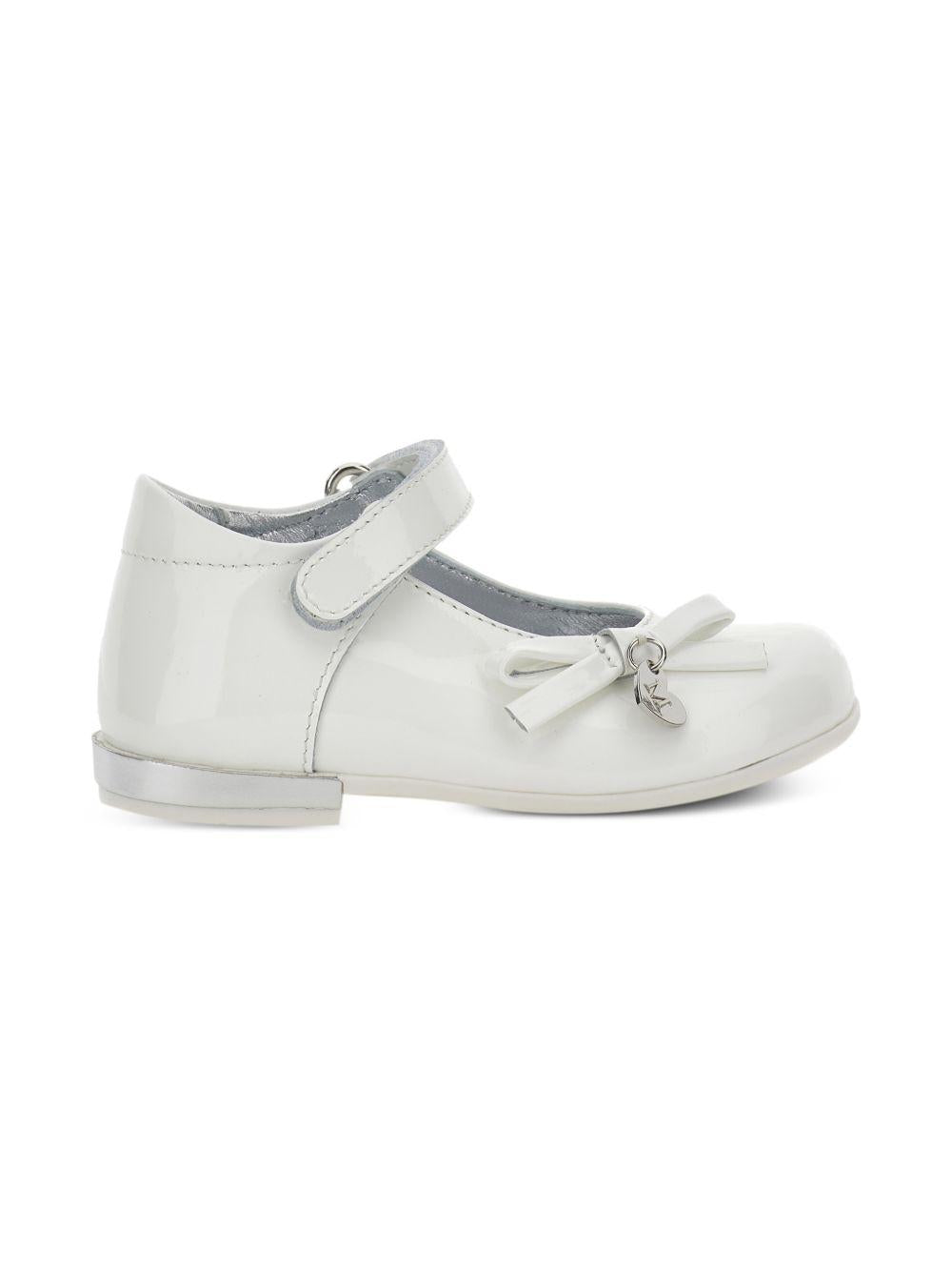 Ballerine per bambina Monnalisa bianche con fiocco - Rubino Kids